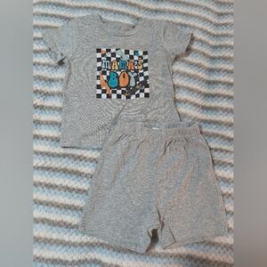 Shein Boys Gray Kids Mamas Boy Matching Set 2t 3t
